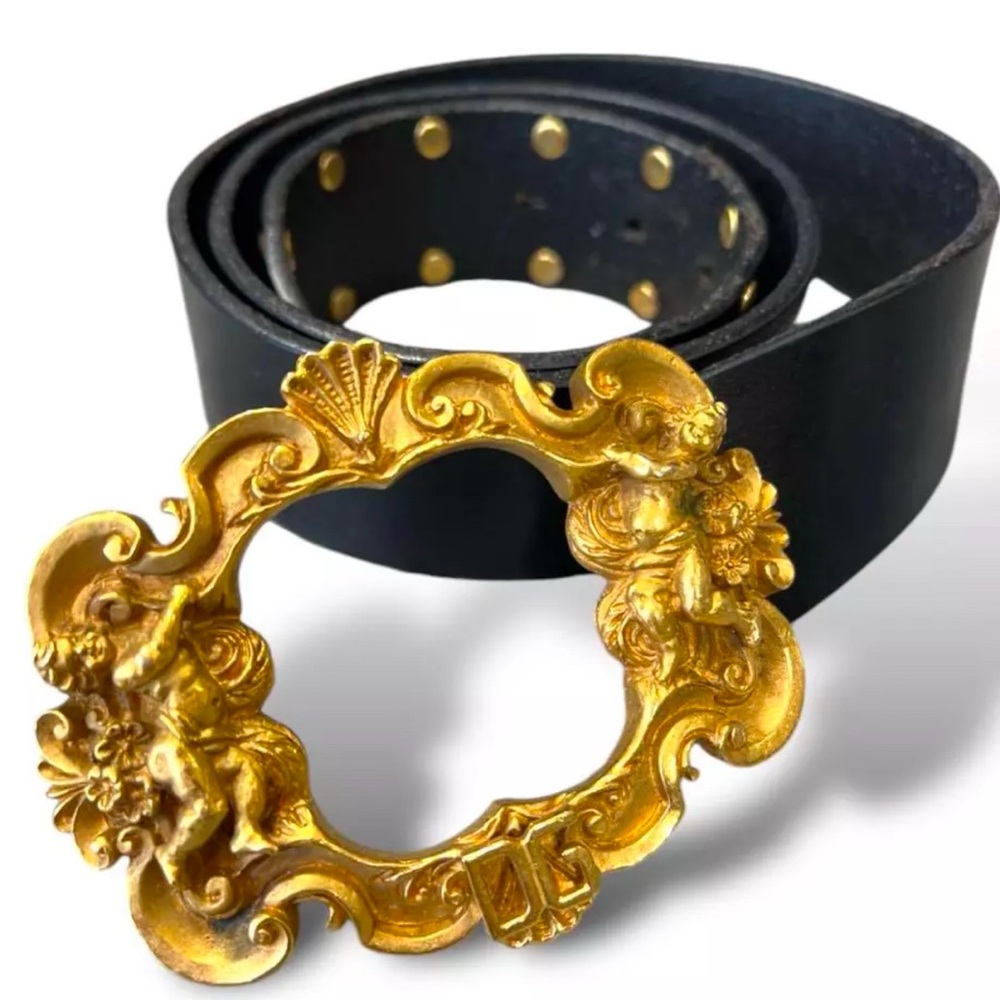 Dolce & Gabbana Vintage D&G Cherub Angel Statement Belt